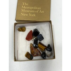 Gemstone Pendant & stone Collection Tiger Eye Jasper lot of 12 stones